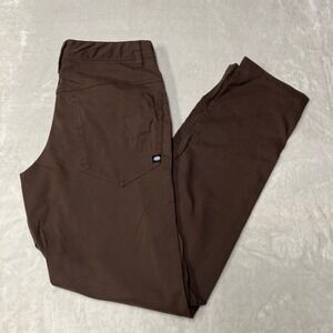 686 Everywhere Pants Slim Fit‎ Technical Stretch Chino Brown Mens 32